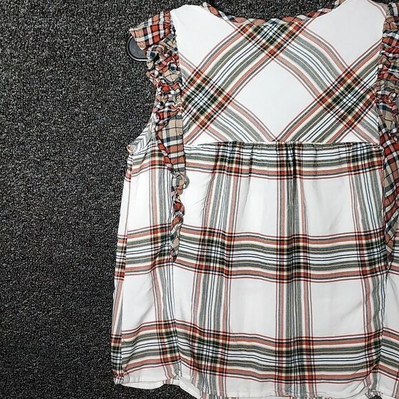 Time and Tru XL 16-18 Sleeveless Ruffles Red, Navy, Black and White - Picture 11 of 12